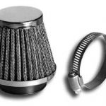 AIR FILTER Chrome end cap 48mm   WW90623