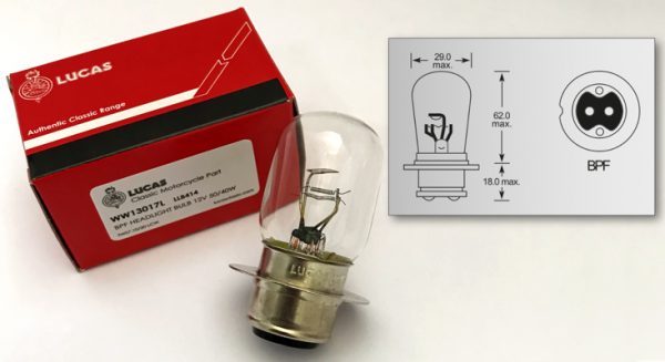 12V Bulb  50/40W - Lucas - WW13017L