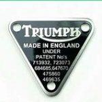 70-8762 Timing Cover Patent Plate - Triples