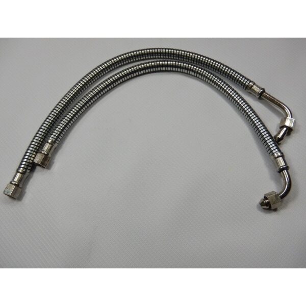 Armoured Flex Oil Feed Pipes BSA A10 (Pair)  - WW27551