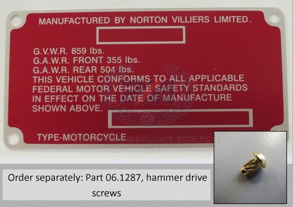 06.3247 CERTIFICATION LABEL