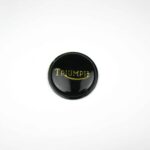 83-8656 PETROL TANK BADGE, BLACK GOLD, TRIUMPH, 750, GENUINE