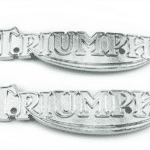 83-5361 Triumph Tank Badges (pr) Chrome - WW27745